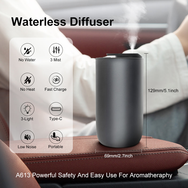 Portable Waterless Aroma Diffuser  For Home Office Car