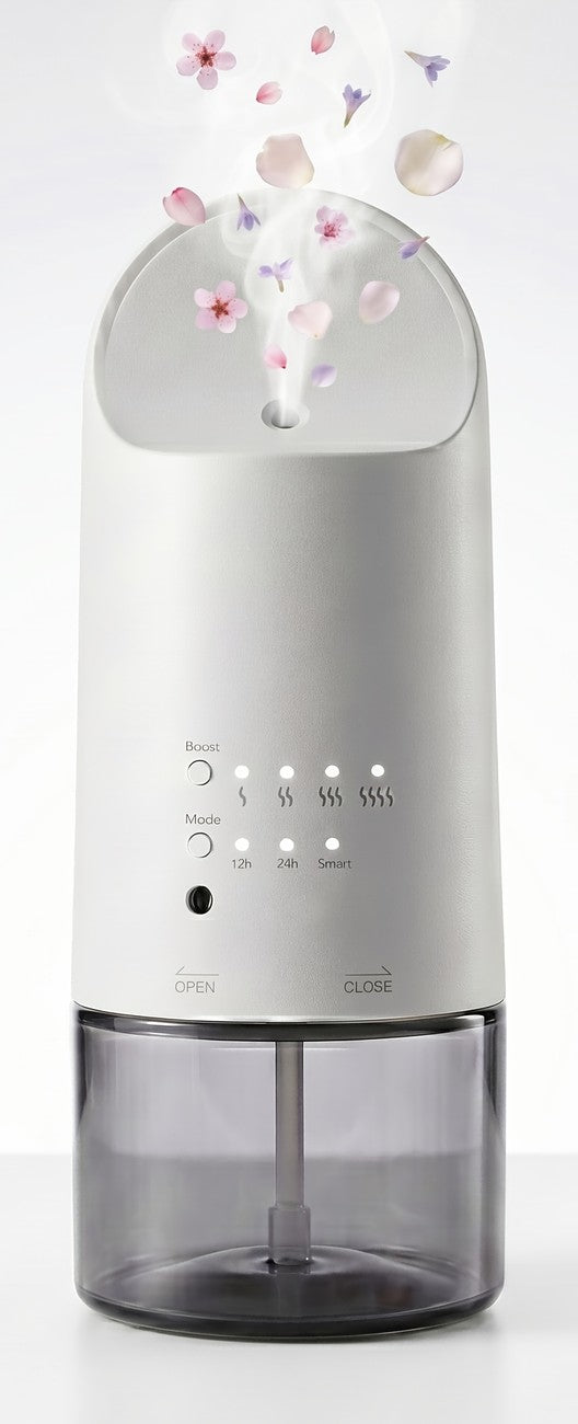 WSNUEEE A-P353 plug-in waterless diffuser in matt white with a tinted base, shown upright on a plain background
