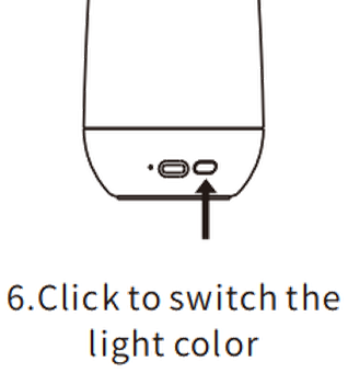 Pressing the ambient light button on the A603 to change the glow colour