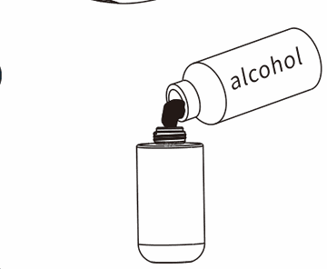 Pour alcohol into the bottle