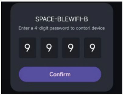 Enter the default pairing password 9999 and confirm